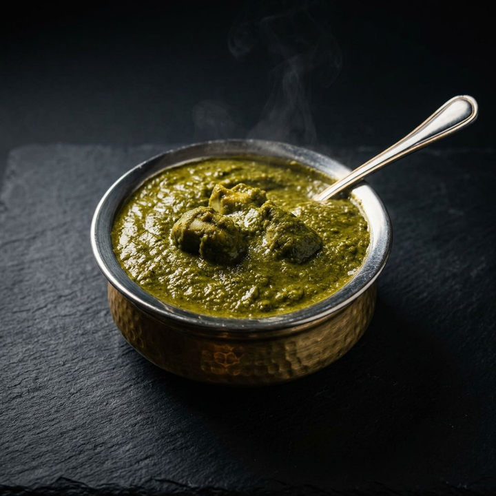 Shrimp Saag at Taj Indian Cuisine & Bar in Madison, Wisconsin